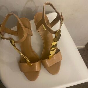 Nine West Delgado beige heels. Never been worn